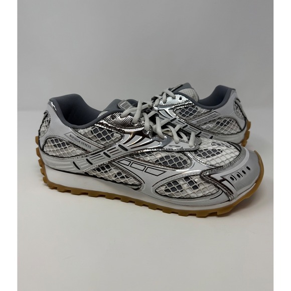 Bottega Veneta Orbit Sneaker White/Silver Size 10 US 43 EU